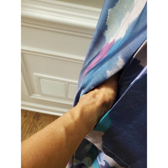 SHEIN Women Multicolor Polyester Round Neck Long Sleeve Maxi Dress Size X-Large - Picture 6 of 11